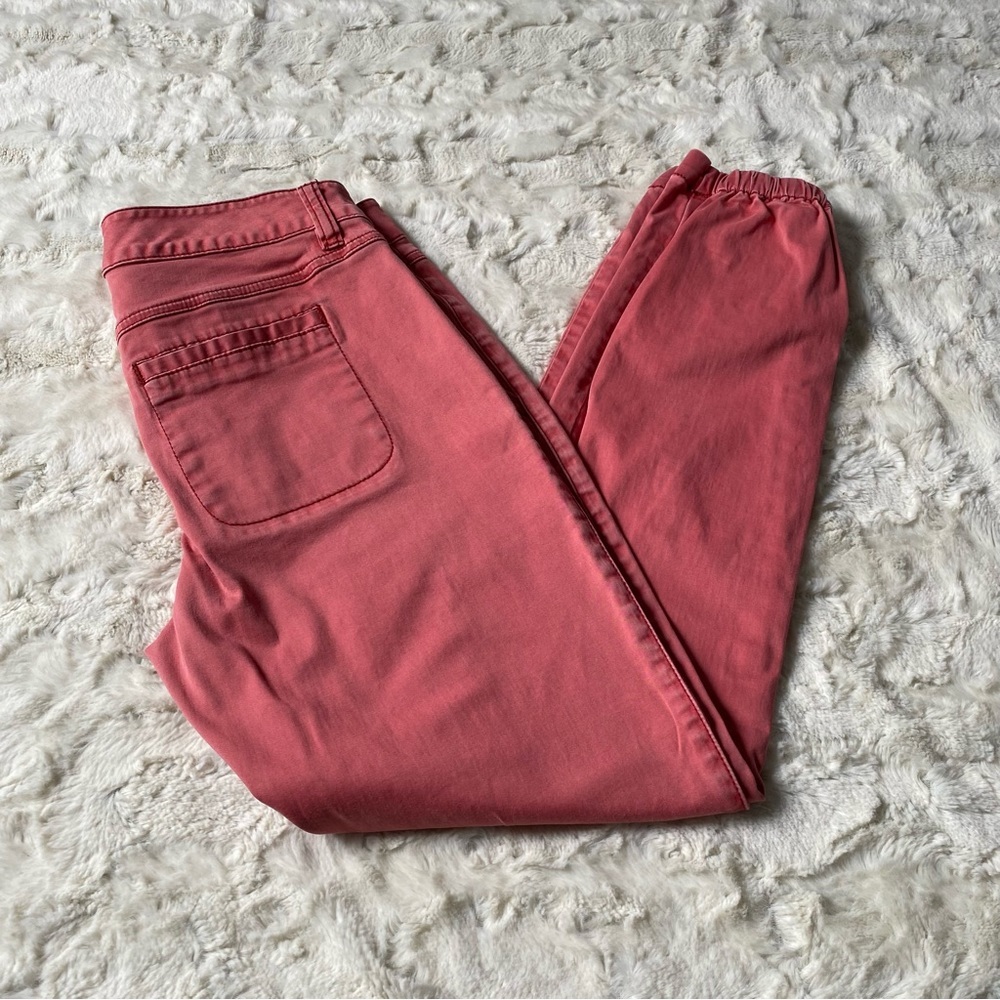 CAbi Women's Pink/Red Nantucket Hutton Jogger Pants Size 4
